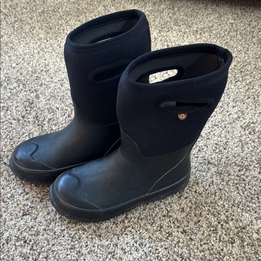 Bogs Black Waterproof Boots, Kids’ Size 3